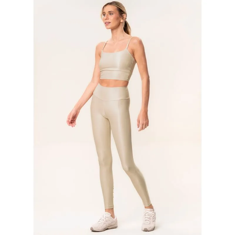 Calça Legging Essential Shape Soft Glow Vivame Bege/P