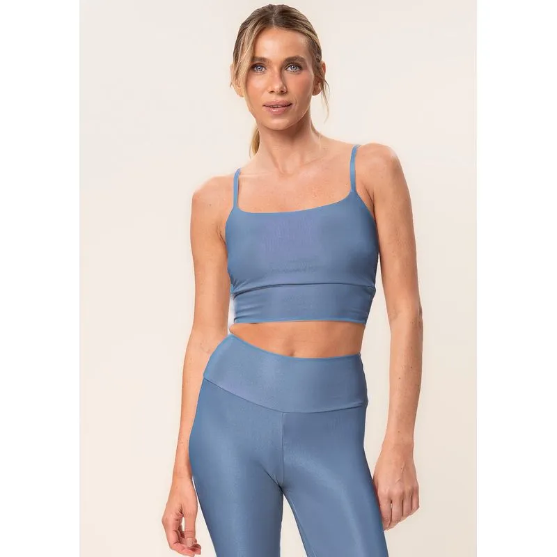 Top Alcinha Nadador Soft Glow Vivame Azul/GG