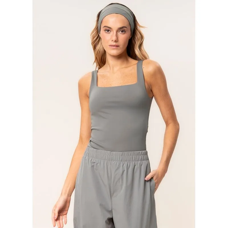 Regata Feminina Trend Squareneck Contour Vivame Cinza/P