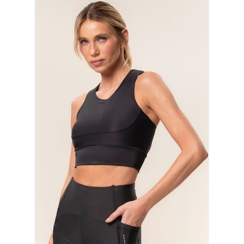 Top Alta Sustentação Com Bolsos Internos Elite Vivame Preto/M