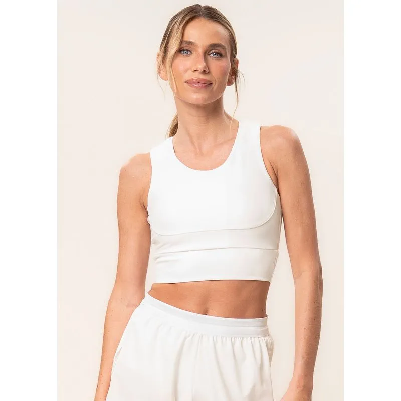 Top Alta Sustentação Com Bolsos Internos Elite Vivame Branco/P