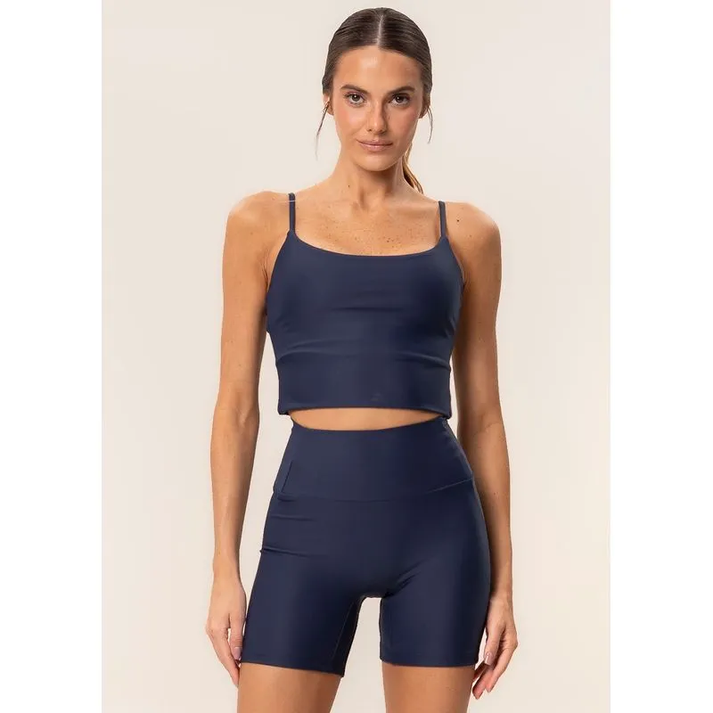 Shorts Médio Seamless Shape Daily Vivame Azul Marinho/P