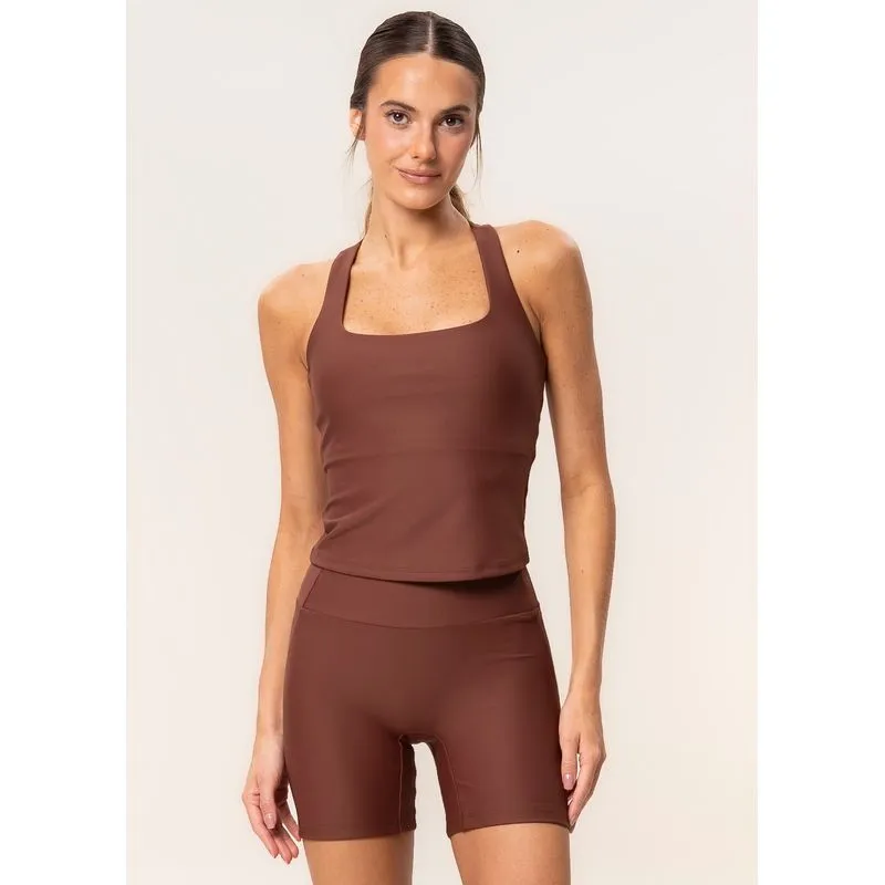 Shorts Médio Seamless Shape Daily Vivame Marrom/P