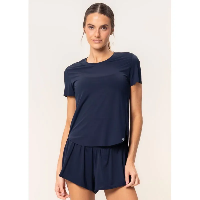 Camiseta Crop Daily Vivame Azul Marinho/M
