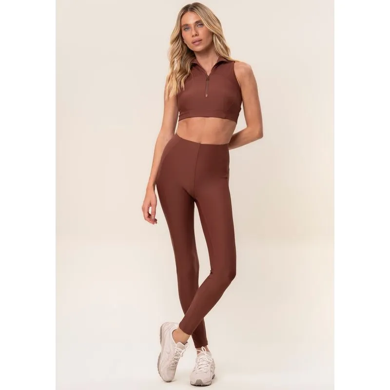 Calça Legging Invisible Slim Shape Elevate Vivame Marrom/P