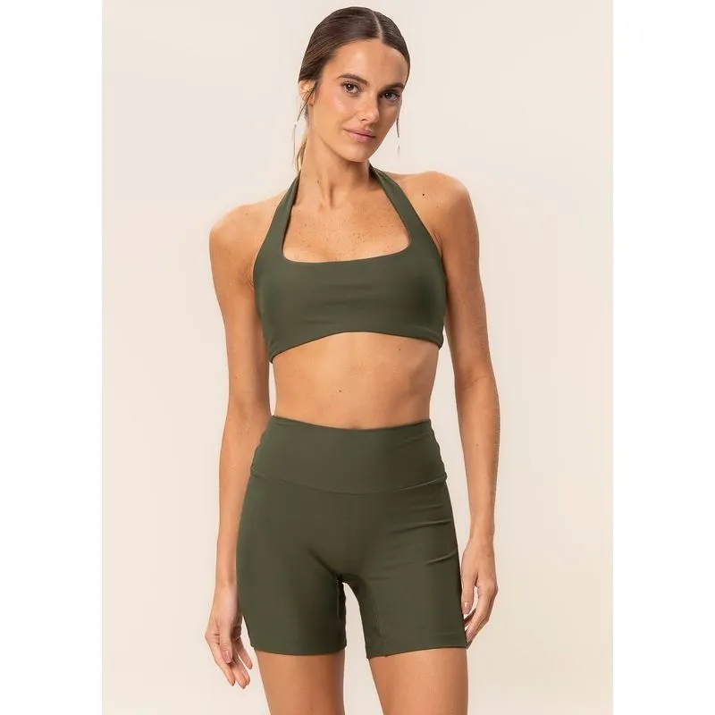 Shorts Médio Seamless Shape Core Vivame Verde/P