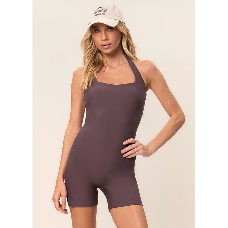 Macaquinho Médio Halter Neck Core Vivame Roxo/M