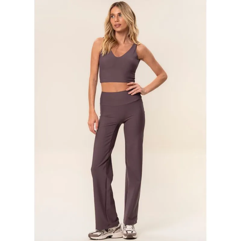 Calça Reta Seamless Shape Core Vivame Roxo/P