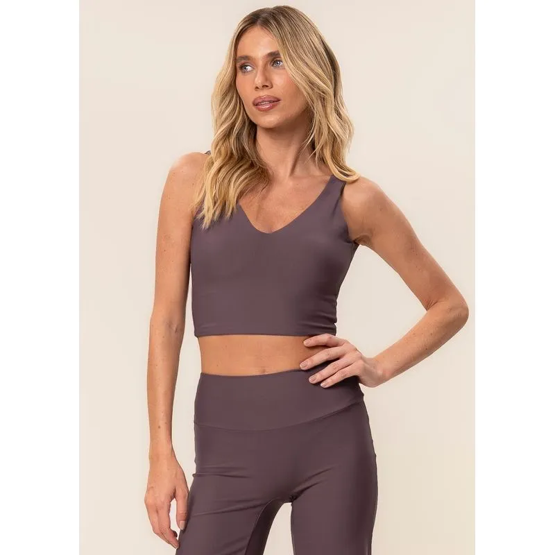 Top Em V Paralelo Core Vivame Roxo/P