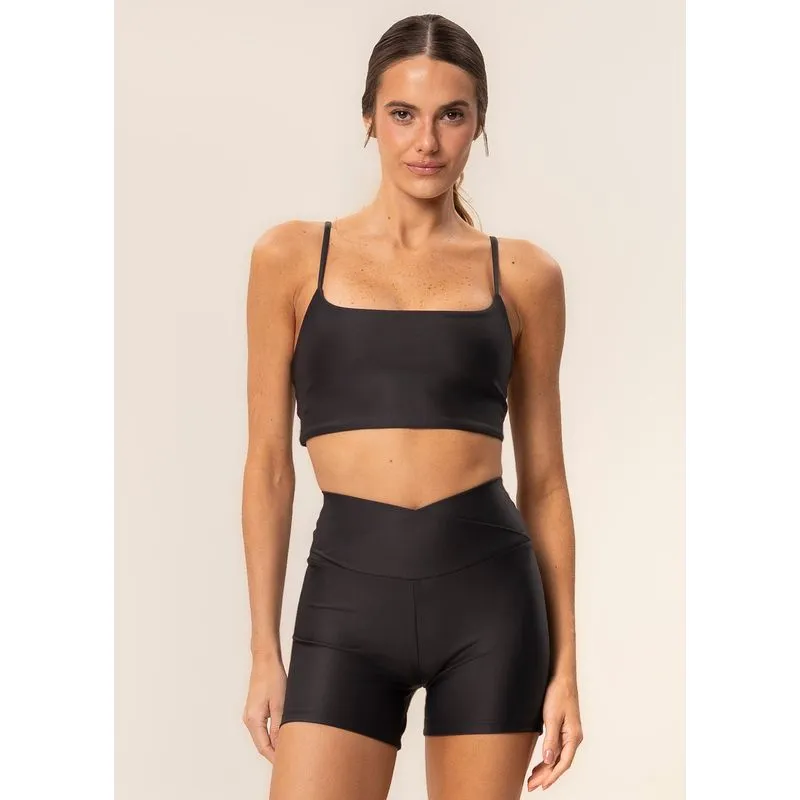 Shorts Curto Wrap Shape Blushed Vivame Preto/M