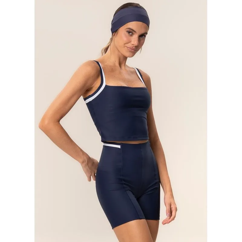 Shorts Médio Invisible Shape Line Up Vivame Azul Marinho/G