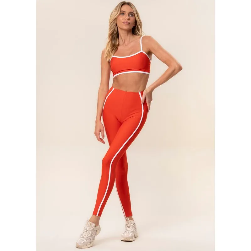 Calça Feminina Legging Invisible Slim Shape Curve Color Viva Laranja/M