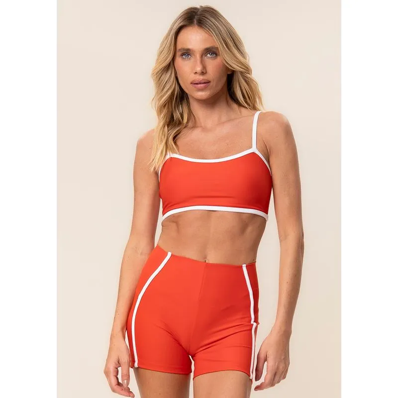 Shorts Curto Invisible Slim Shape Curve Color Vivame Laranja/G