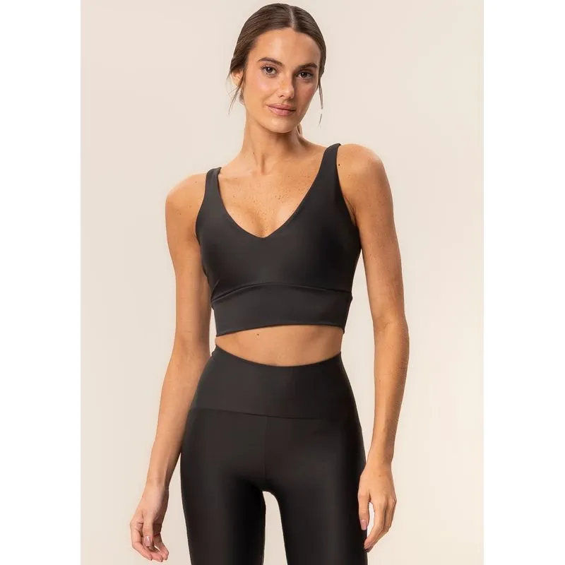 Top V Paralelo Compress Vivame Preto/G