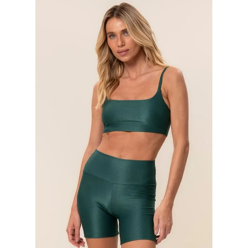 Shorts Médio Essential Shape Glow Move Vivame Verde/G