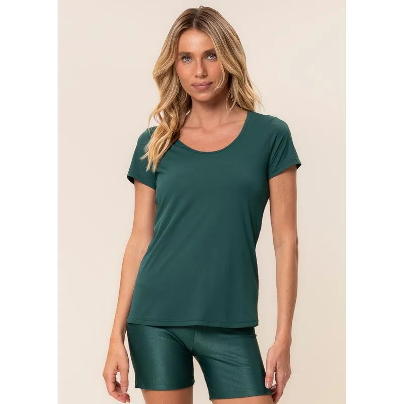 Camiseta Decote U Glow Move Vivame Verde/G