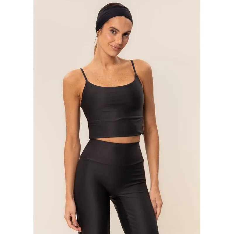 Top Crop Alcinha Blushed Vivame Preto/G