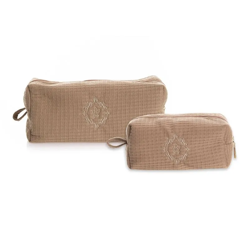 Conjunto Necessaire Piquet Marrom/TU