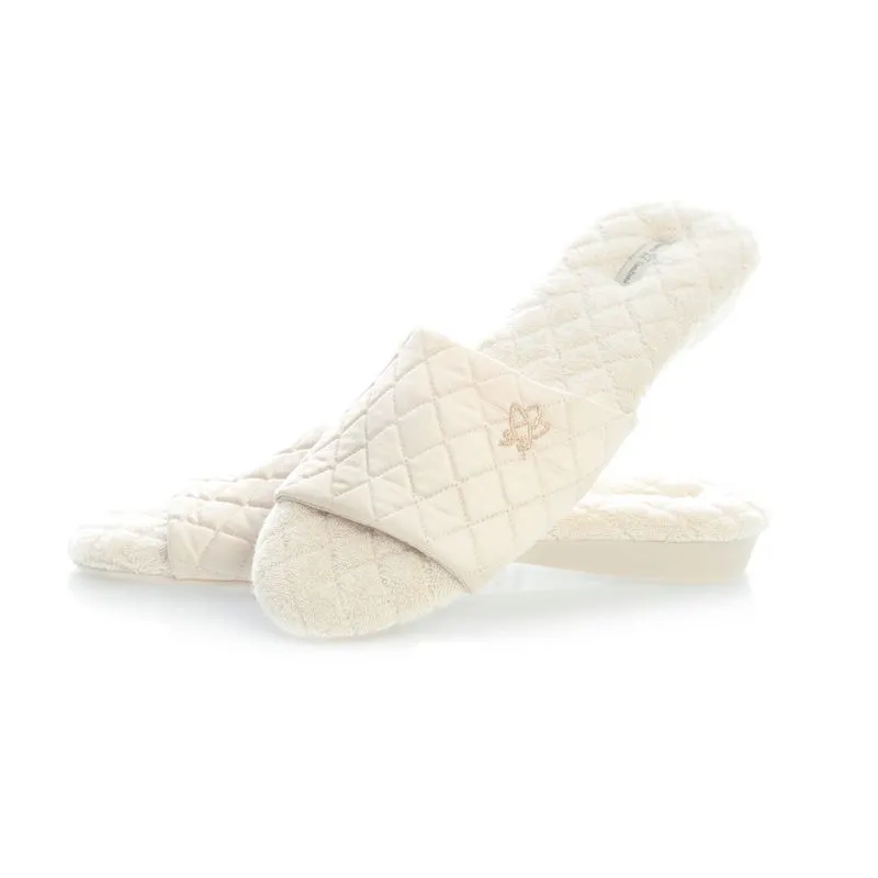 Chinelo Em Atoalhado Flor Aberto Branco/38