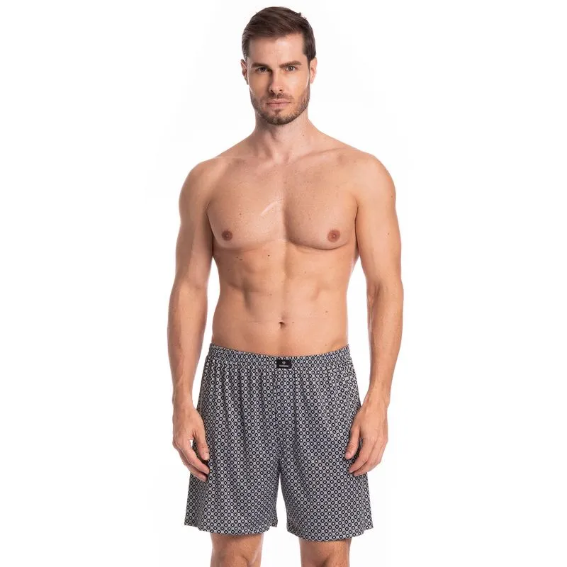 Boxer Masculina Clóvis Tombini Preto/G