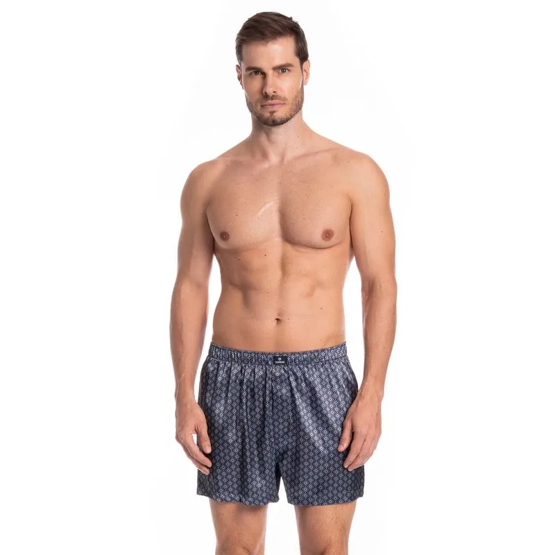 Boxer Masculina Enzo Tombini Azul Marinho/M