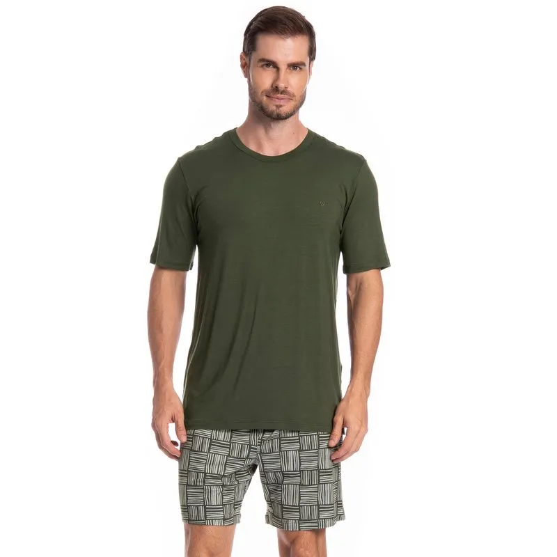 Pijama Masculino Curto Bernardo Tombini Verde/P