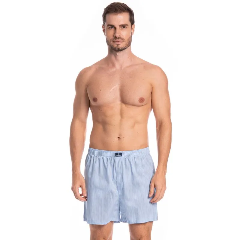 Boxer Masculina Lorenzo Tombini Azul Marinho/M