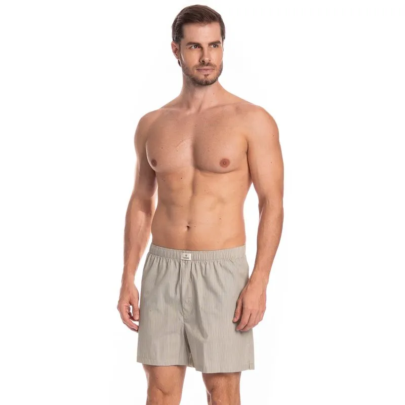 Boxer Masculina Lorenzo Tombini Bege/P