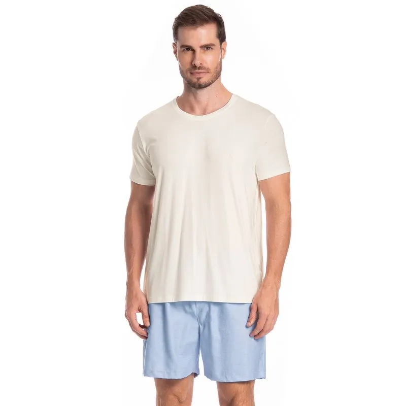 Pijama Curto Lorenzo Tombini Azul-2/GG