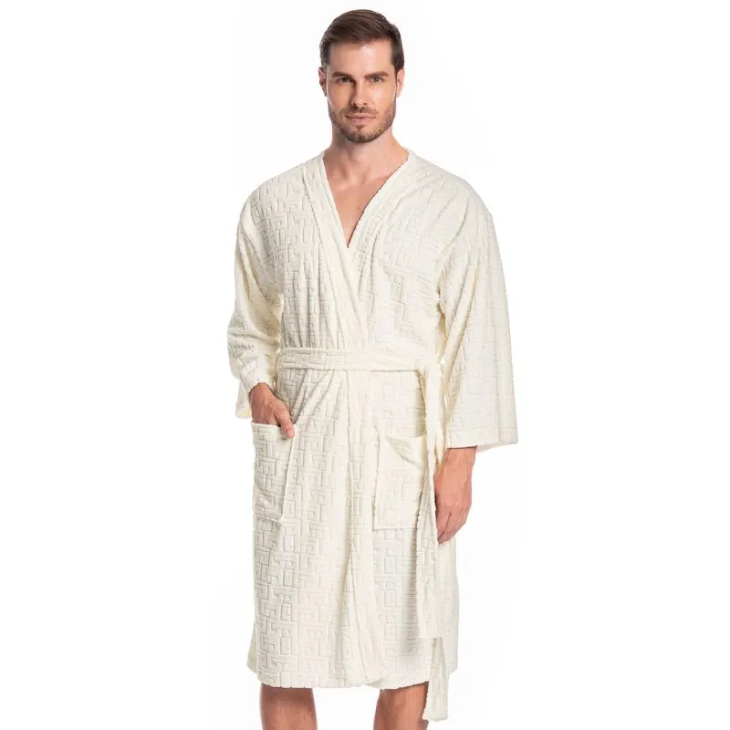 Robe Masculino Jacquard Tombini Branco/M