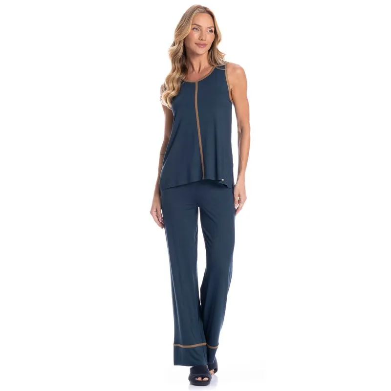 Conjunto Feminino Lara Azul Marinho/M