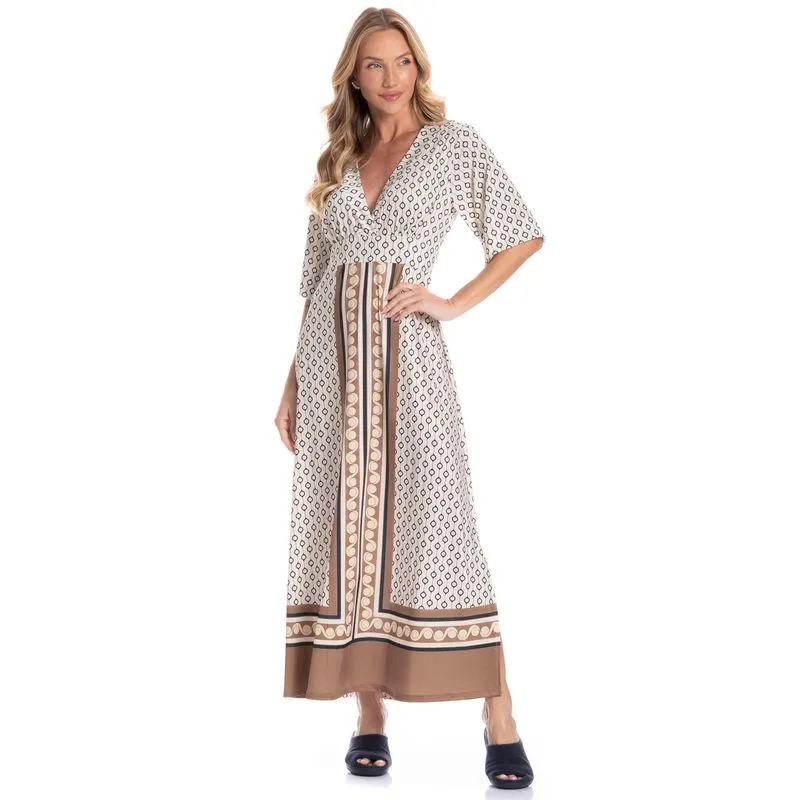 Kaftan Feminino Longo Marina Branco/M