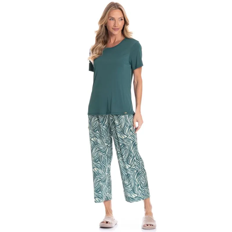 Pijama Feminino Capri Rafaela Verde/G