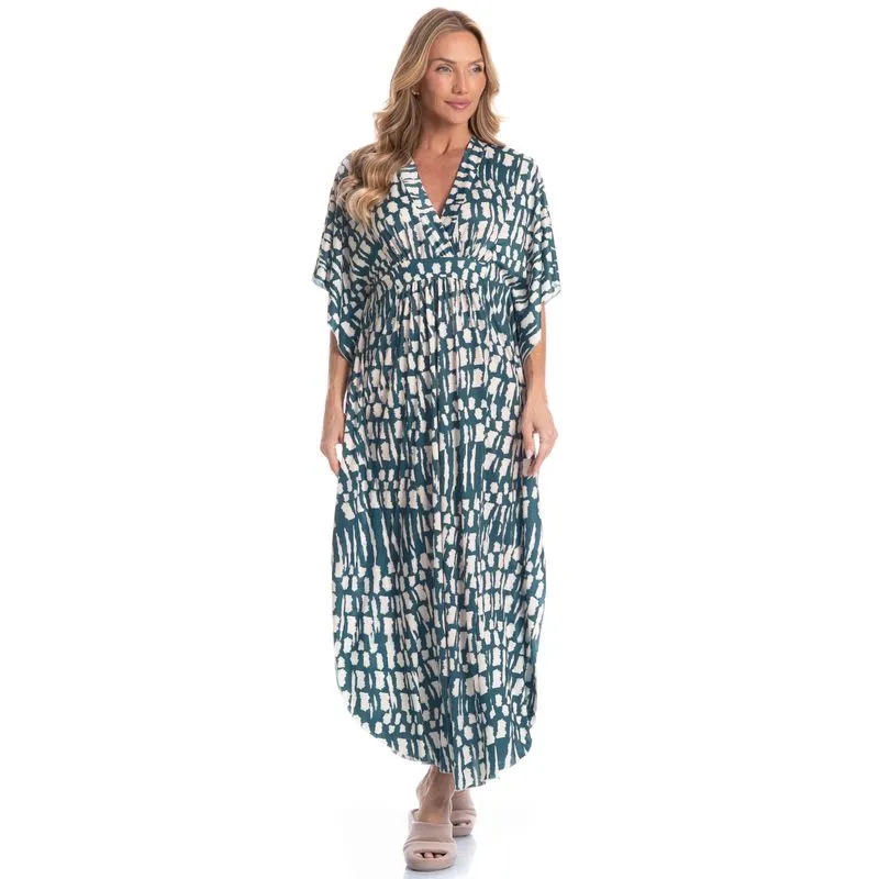 Kaftan Feminino Longo Júlia Azul Marinho/GG
