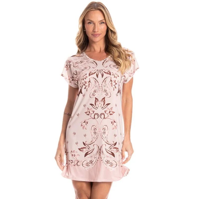 Camisão Feminino Afrodite Rosa-3/M