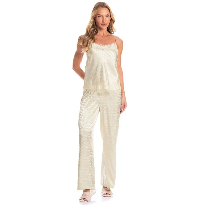 Pijama Feminino Longo Isa Branco/P