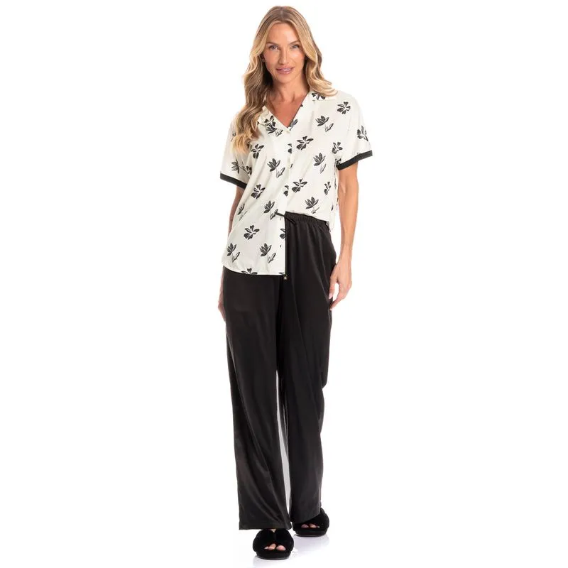 Conjunto Longo Feminino Ágatha Preto/P