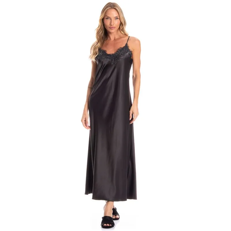 Camisola Longa Ceci Jasmim Preto/G