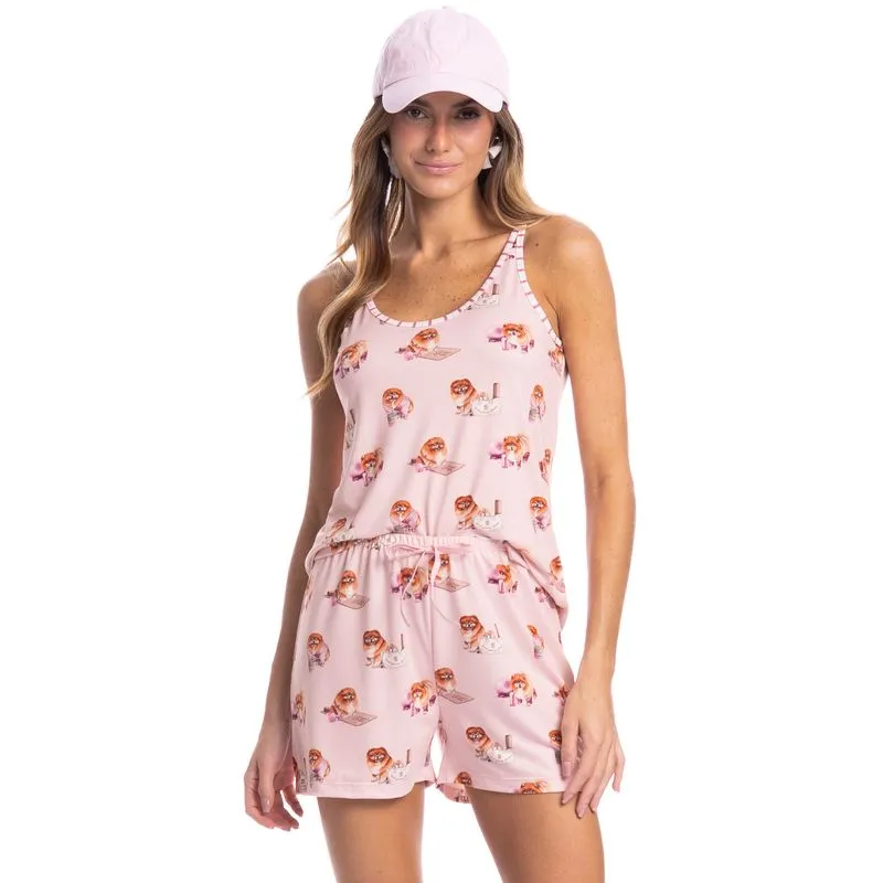 Short Doll Feminino Lyla Pilates Rosa-3/GG