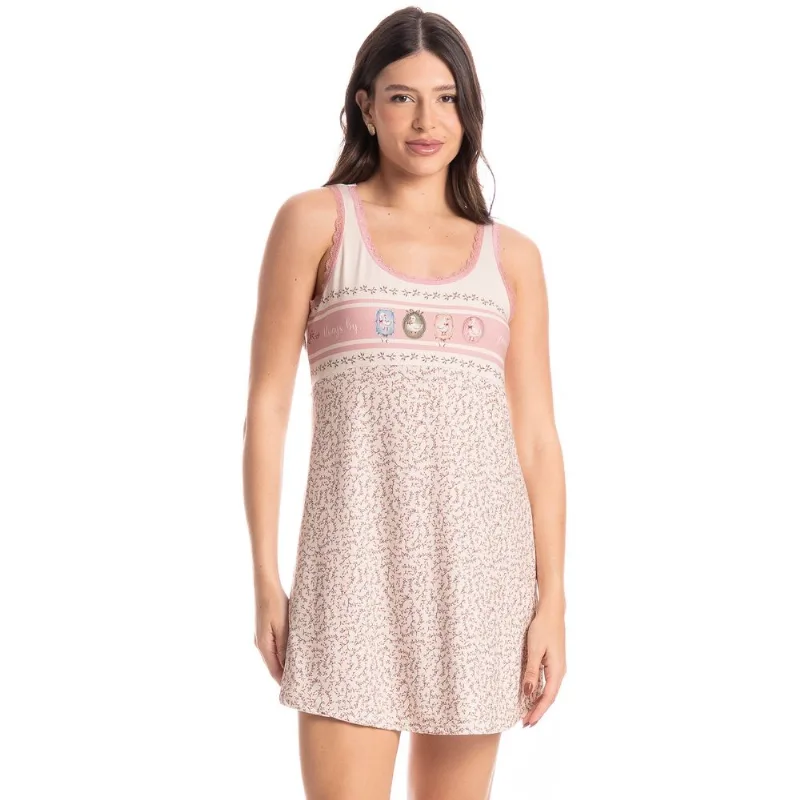 Camisola Feminina Regata Sweet Love Rosa-3/GG
