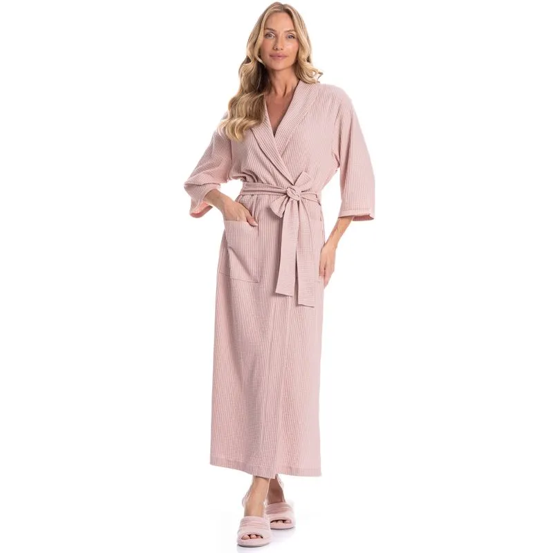 Robe Feminino Midi Piquet Rosa-3/TU