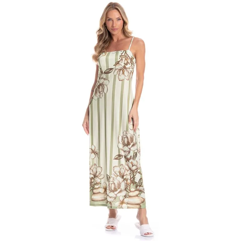 Vestido Feminino Longo Spa Verde/G