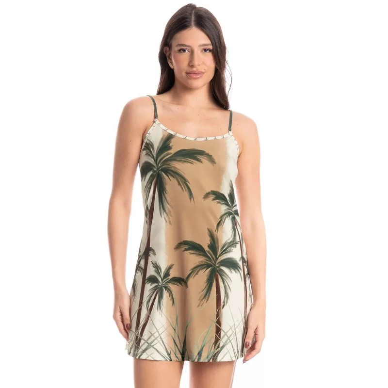 Camisola Feminina Leti Coqueiros Verde/P