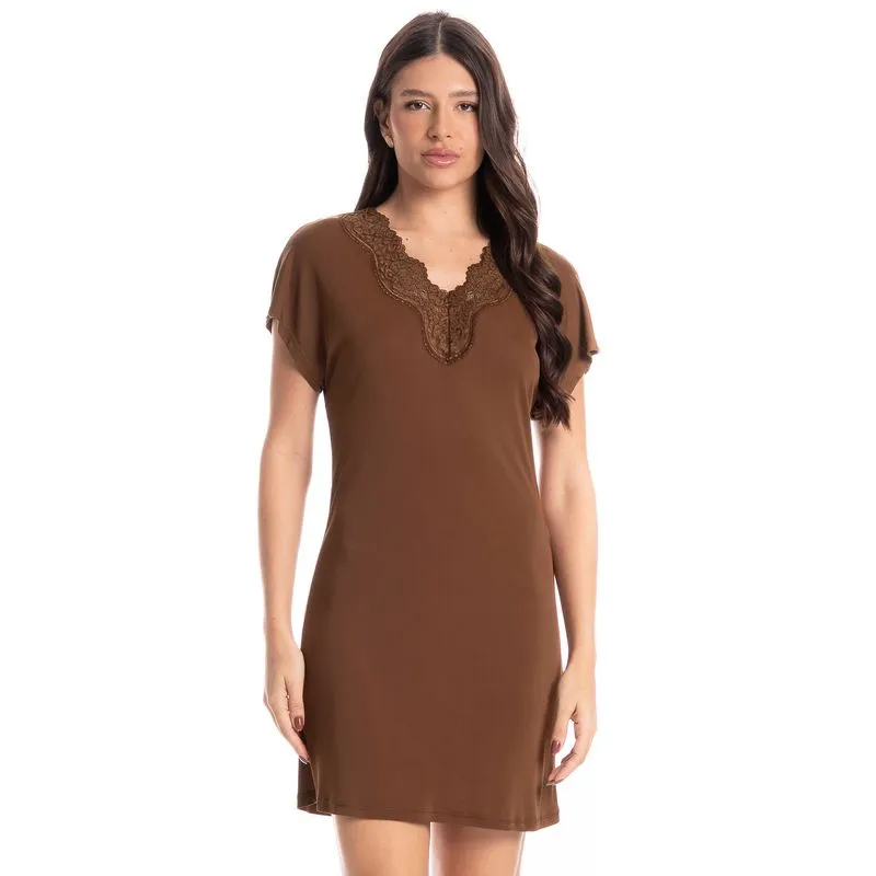 Camisão Feminino Biba Marrom/P