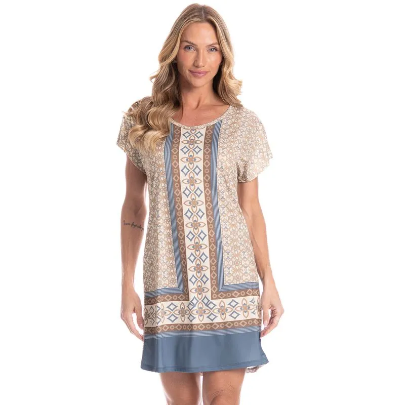 Camisão Feminino Jaque Azul-2/G