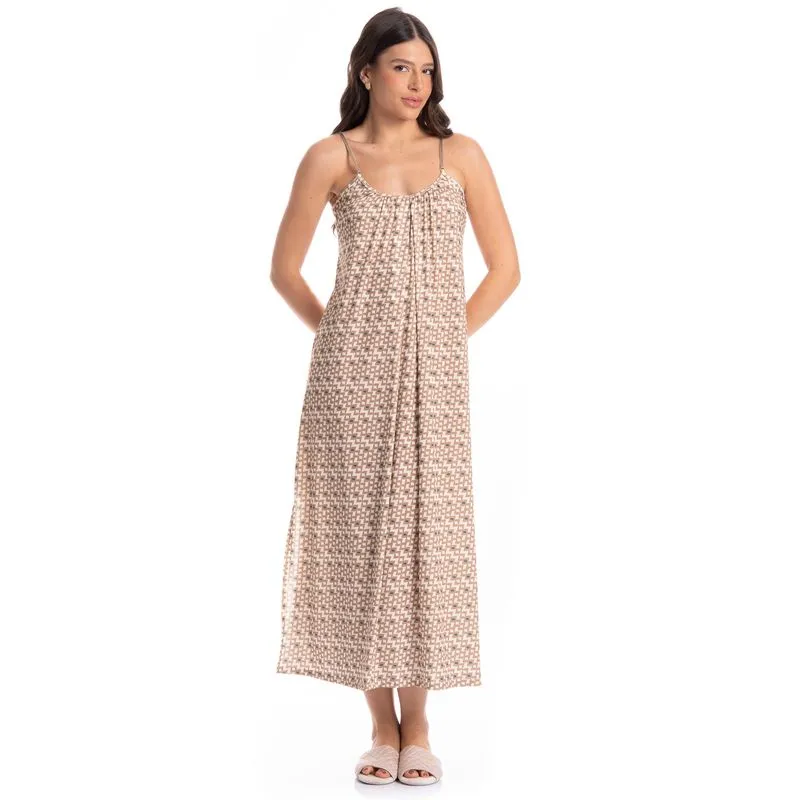 Vestido Feminino Midi Sybille Constanza Azul-2/GG