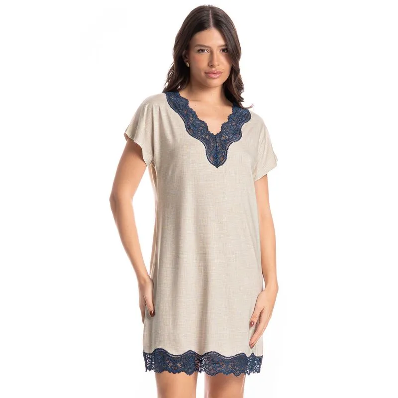 Camisão Feminino Camila Branco/G