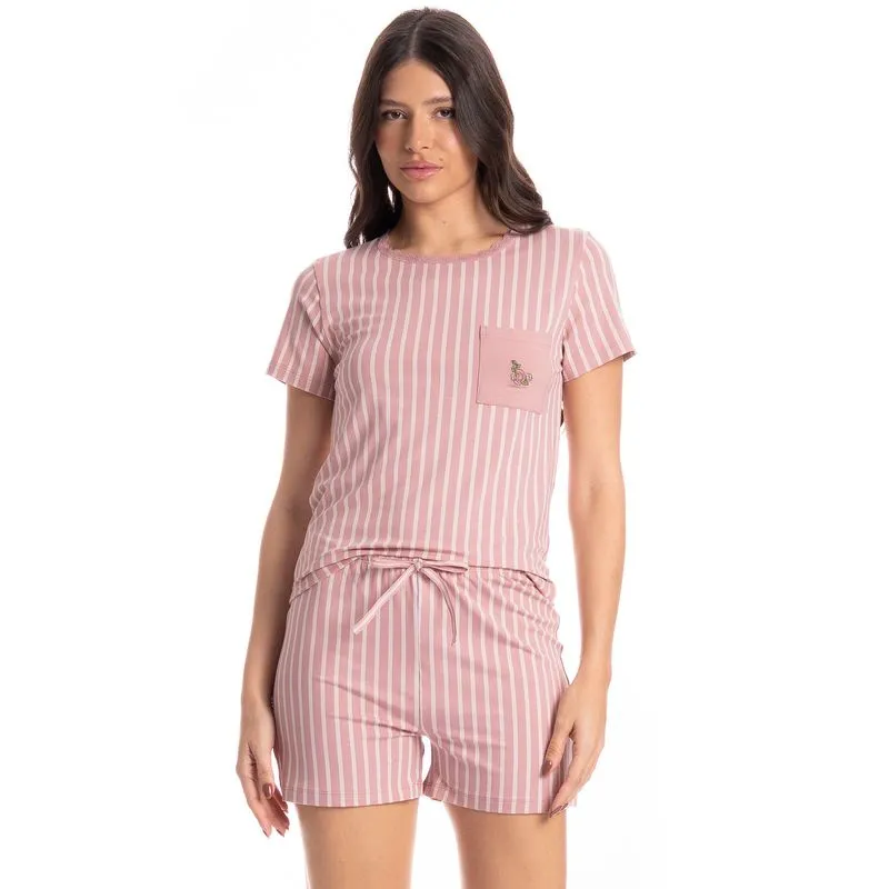Pijama Feminino Curto Nina Rosa-3/G