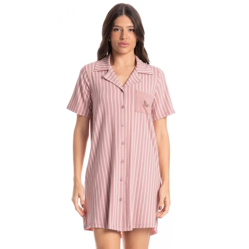 Camisão Abotoado Nina Rosa-3/M