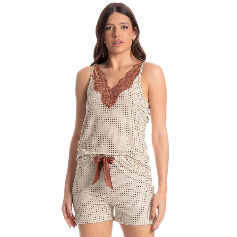 Short Doll Feminino Maju Marrom/G